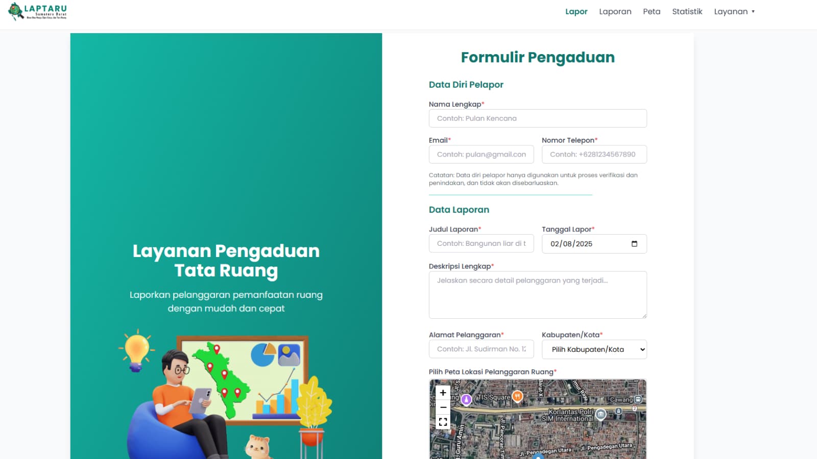 Laporan Tata Ruang Sumatra Barat